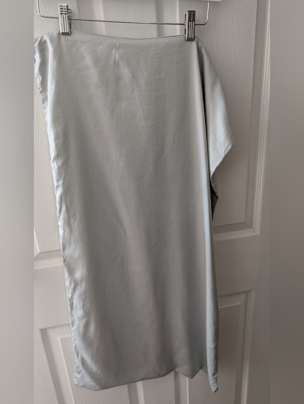 Blissy Mulberry Silk Long King Pillowcase In Cool Toned Light Gray